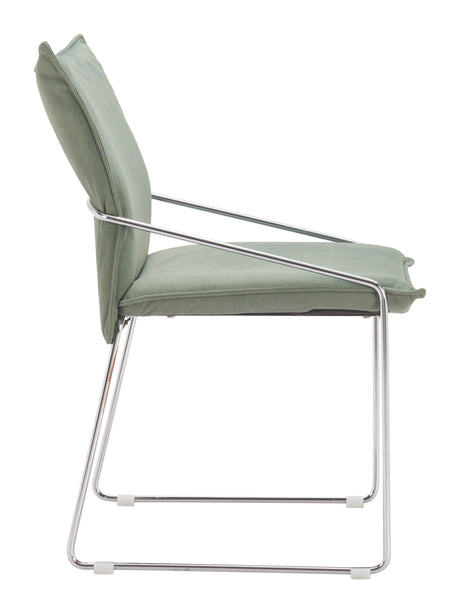 Pola Green Dining Chair (Set of 2) by Zuomod at Eve Furniture