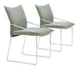 Pola Green Dining Chair (Set of 2) by Zuomod at Eve Furniture
