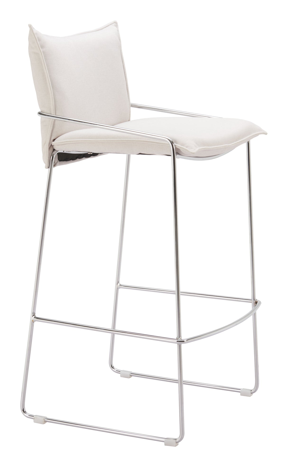 Pola White Barstool by Zuomod at Eve Furniture