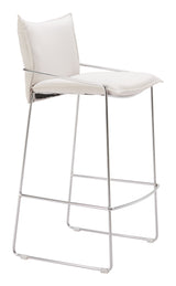 Pola White Barstool by Zuomod at Eve Furniture