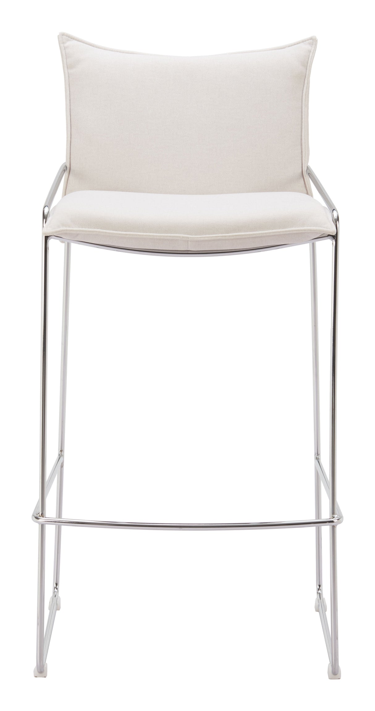 Pola White Barstool by Zuomod at Eve Furniture