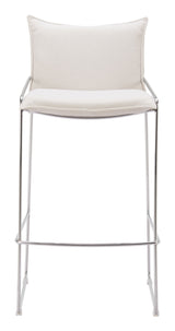 Pola White Barstool by Zuomod at Eve Furniture