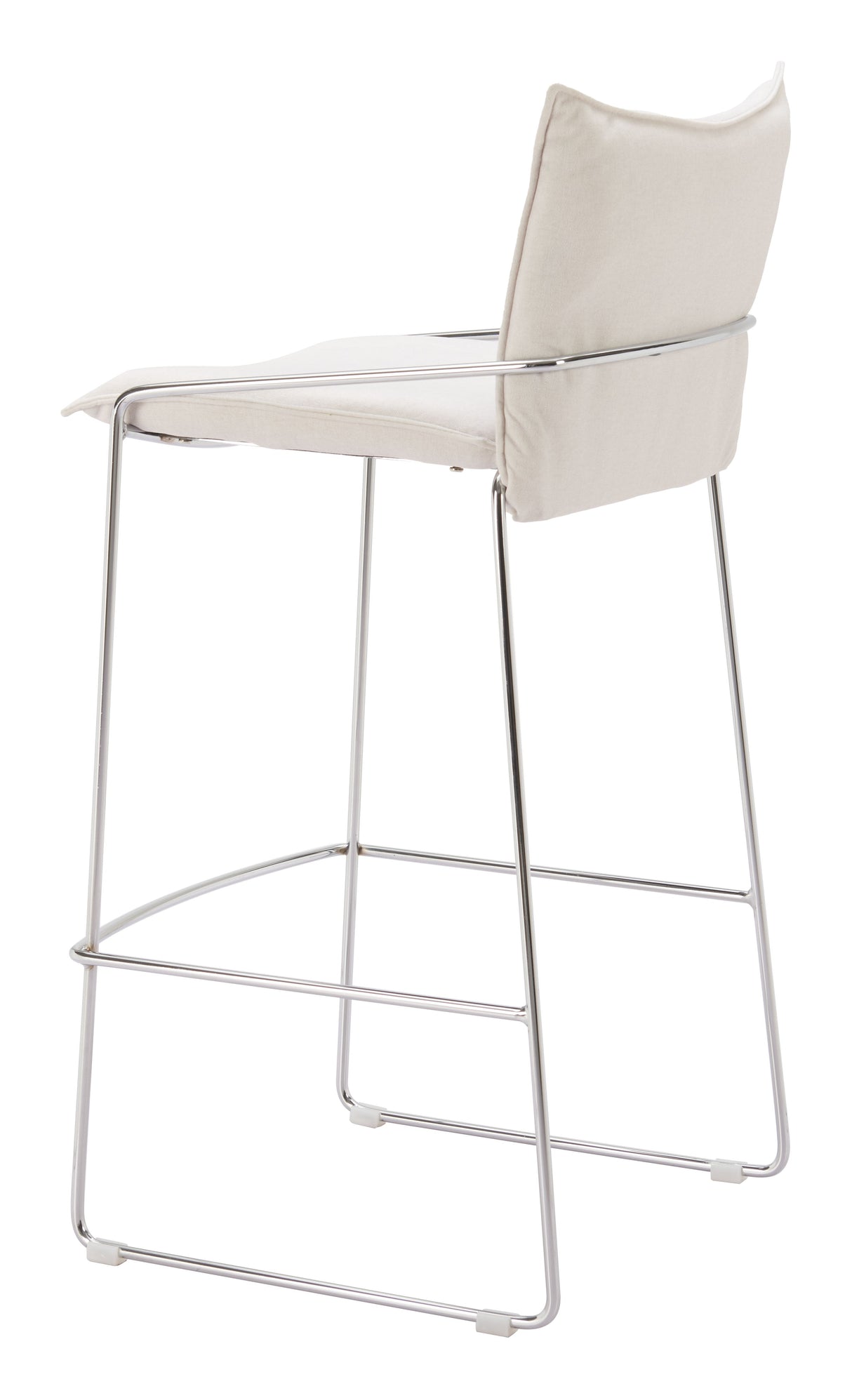 Pola White Barstool by Zuomod at Eve Furniture
