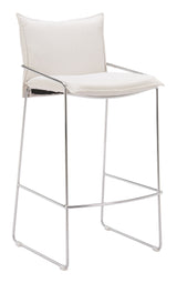 Pola White Barstool by Zuomod at Eve Furniture