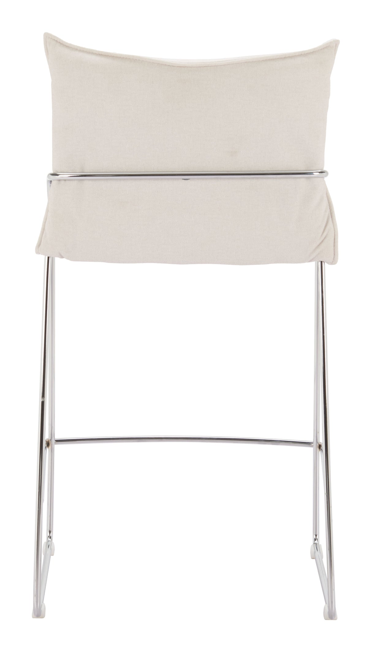 Pola White Counter Stool by Zuomod at Eve Furniture