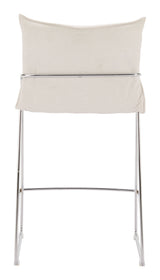 Pola White Counter Stool by Zuomod at Eve Furniture