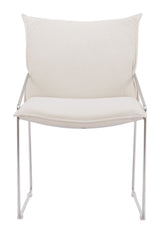 Pola White Dining Chair (Set of 2) by Zuomod at Eve Furniture