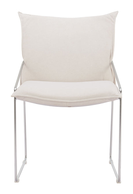 Pola White Dining Chair (Set of 2) by Zuomod at Eve Furniture