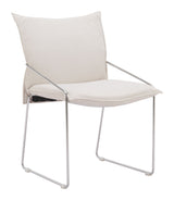 Pola White Dining Chair (Set of 2) by Zuomod at Eve Furniture