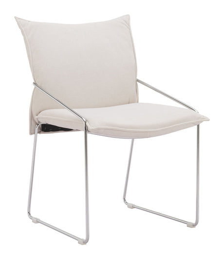 Pola White Dining Chair (Set of 2) by Zuomod at Eve Furniture