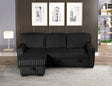 Poland Black Reversible Sectional With Pull-Out Bed by Happy Homes at Eve Furniture