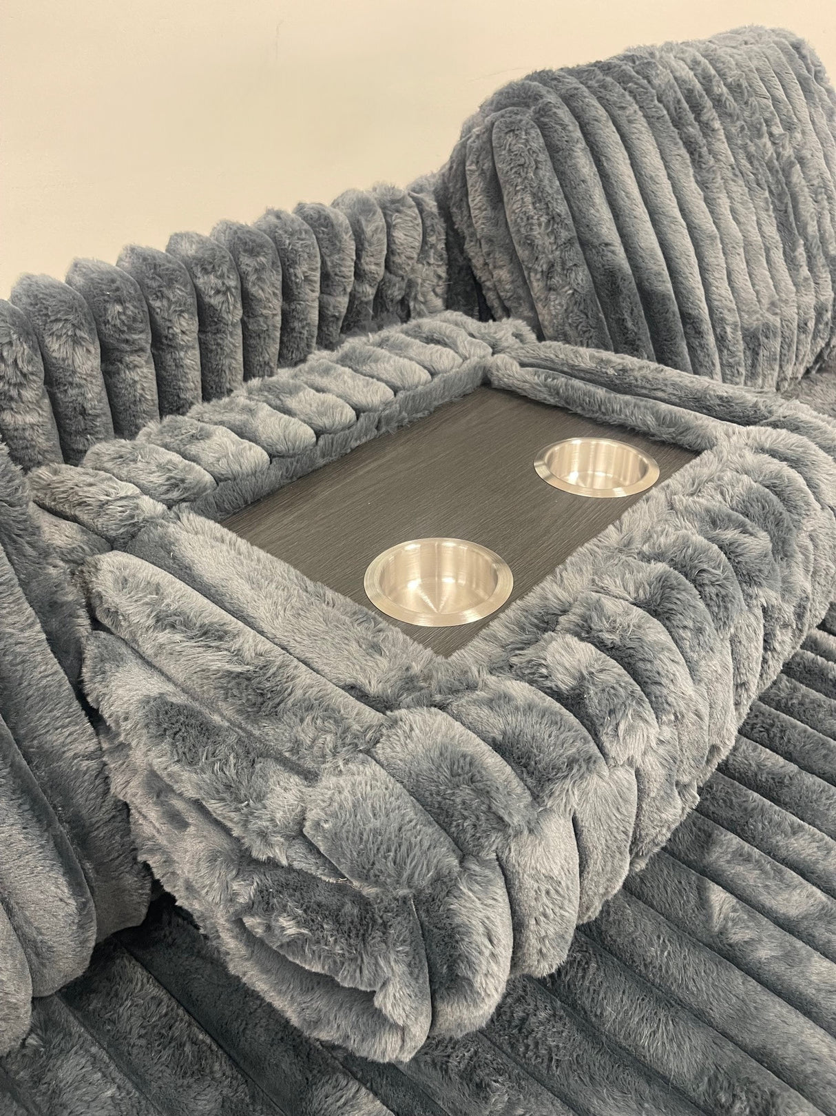 Poland Charcoal Reversible Sectional With Pull-Out Bed by Happy Homes at Eve Furniture