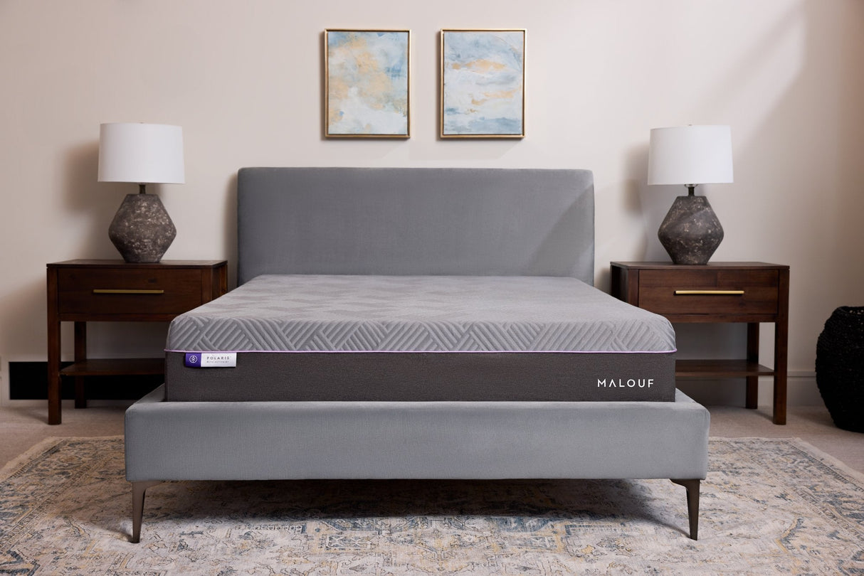 Polaris ActivAir Gray Cal King Mattress by Malouf at Eve Furniture