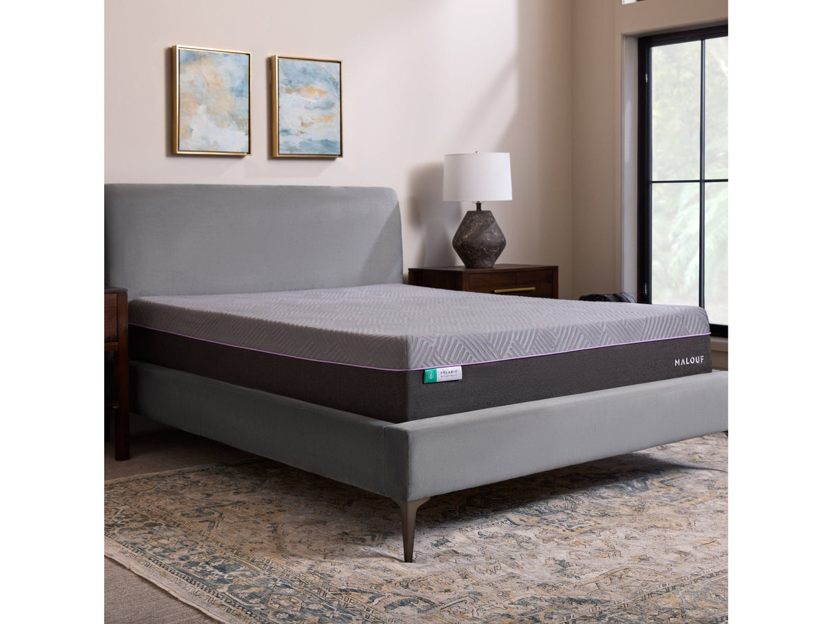 Polaris AeroFlex Gray Full Mattress by Malouf at Eve Furniture