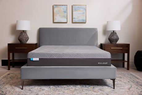 Polaris Coolysnc Gray King Mattress by Malouf at Eve Furniture