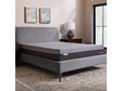 Polaris Coolysnc Gray Queen Mattress by Malouf at Eve Furniture