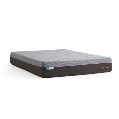 Polaris Coolysnc Gray Twin Mattress by Malouf at Eve Furniture