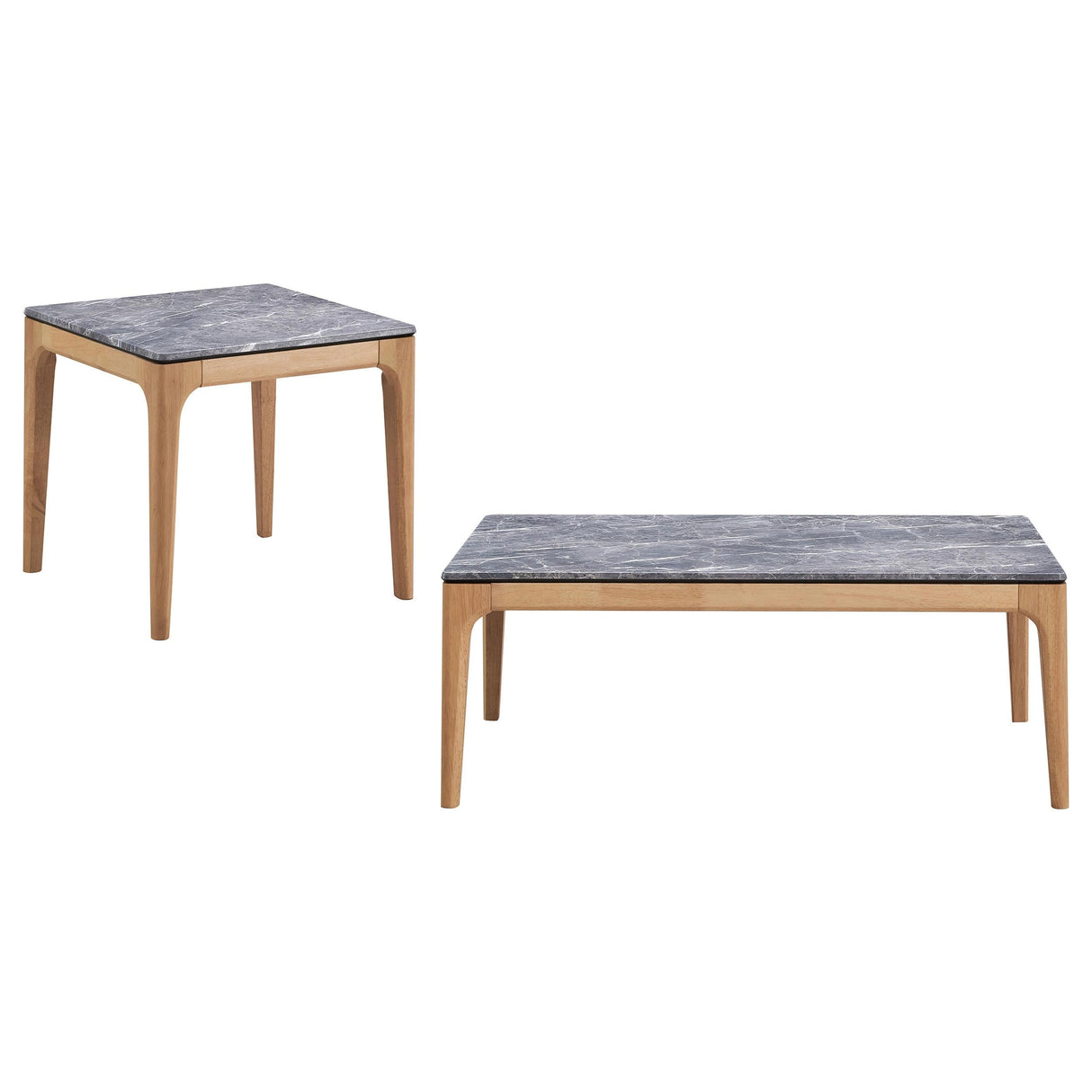 Polaris Gray 2-Piece Coffee and End Table Set by Coaster at Eve Furniture
