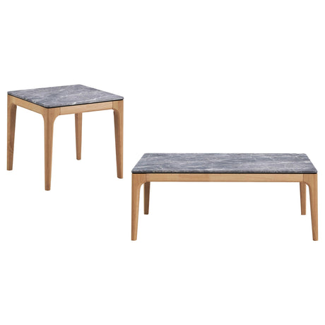Polaris Gray 2-Piece Coffee and End Table Set by Coaster at Eve Furniture