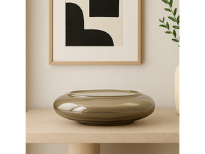 Polene Smoky Brown Large Glass Bowl by MOES at Eve Furniture