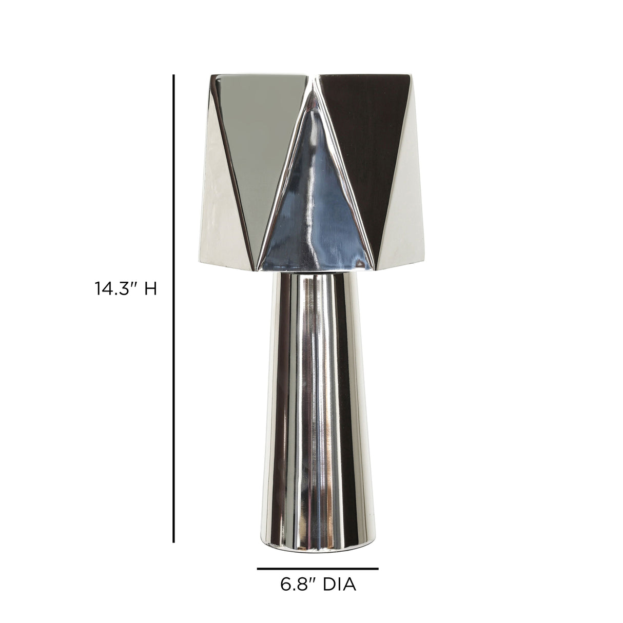 Polished Nickel Table Lamp by TOV Furniture at Eve Furniture