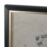 Polo Player I by Mercana Studio a Hand Embellished Textured Framed Art Print Matted under Glass by Mercana at Eve Furniture