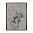 Polo Player I by Mercana Studio a Hand Embellished Textured Framed Art Print Matted under Glass by Mercana at Eve Furniture