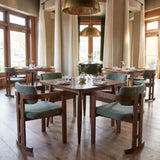 Poly Moss Gray & Walnut Dining Chair by Zuomod at Eve Furniture