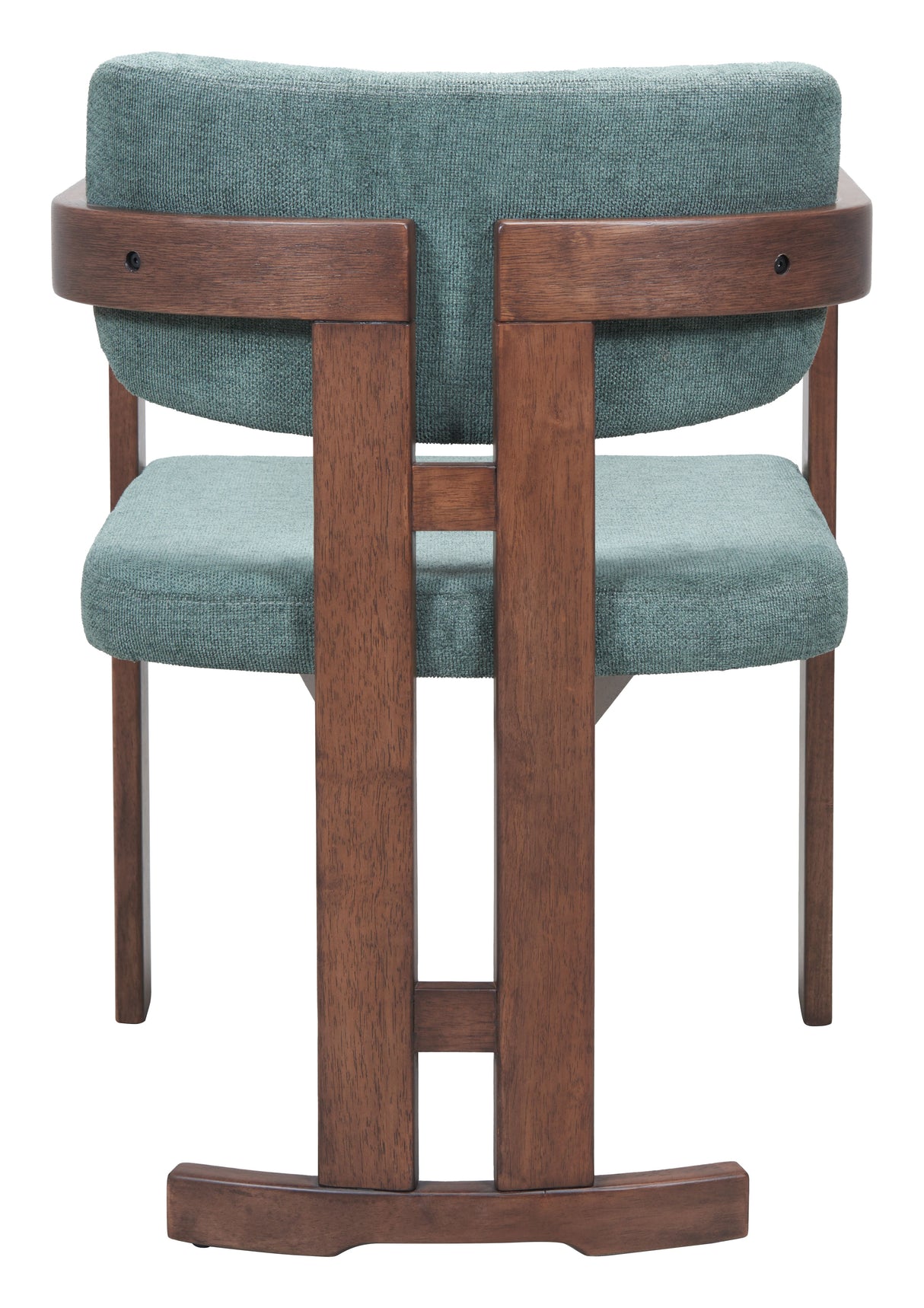 Poly Moss Gray & Walnut Dining Chair by Zuomod at Eve Furniture