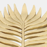 Polyresin 14" Palm Leaf Decoration, Gold