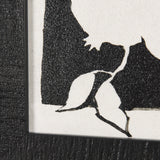 Pomegranate Branch Silhouette by Mercana Studio a Hand Embellished Textured Framed Art Print by Mercana at Eve Furniture
