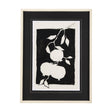 Pomegranate Branch Silhouette by Mercana Studio Hand Embellished Framed Art Print Matted under Glass by Mercana at Eve Furniture