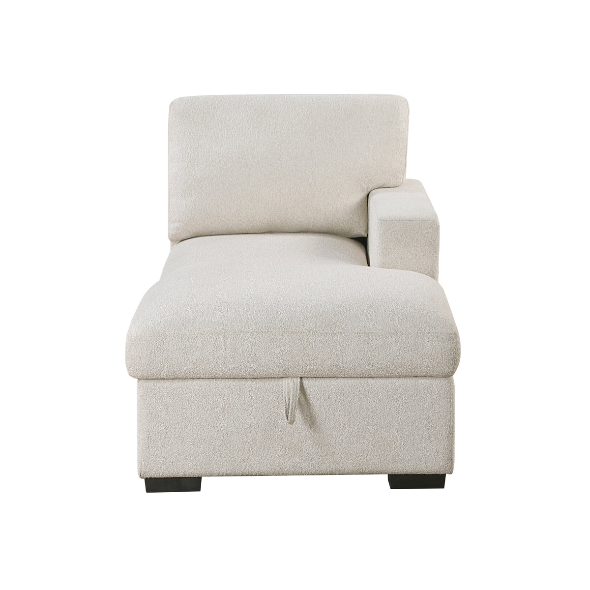 Pompano Beige 4-Piece Sectional with Right Chaise, Pull-out Bed and Hidden Storages, Charging Ports by Homelegance at Eve Furniture