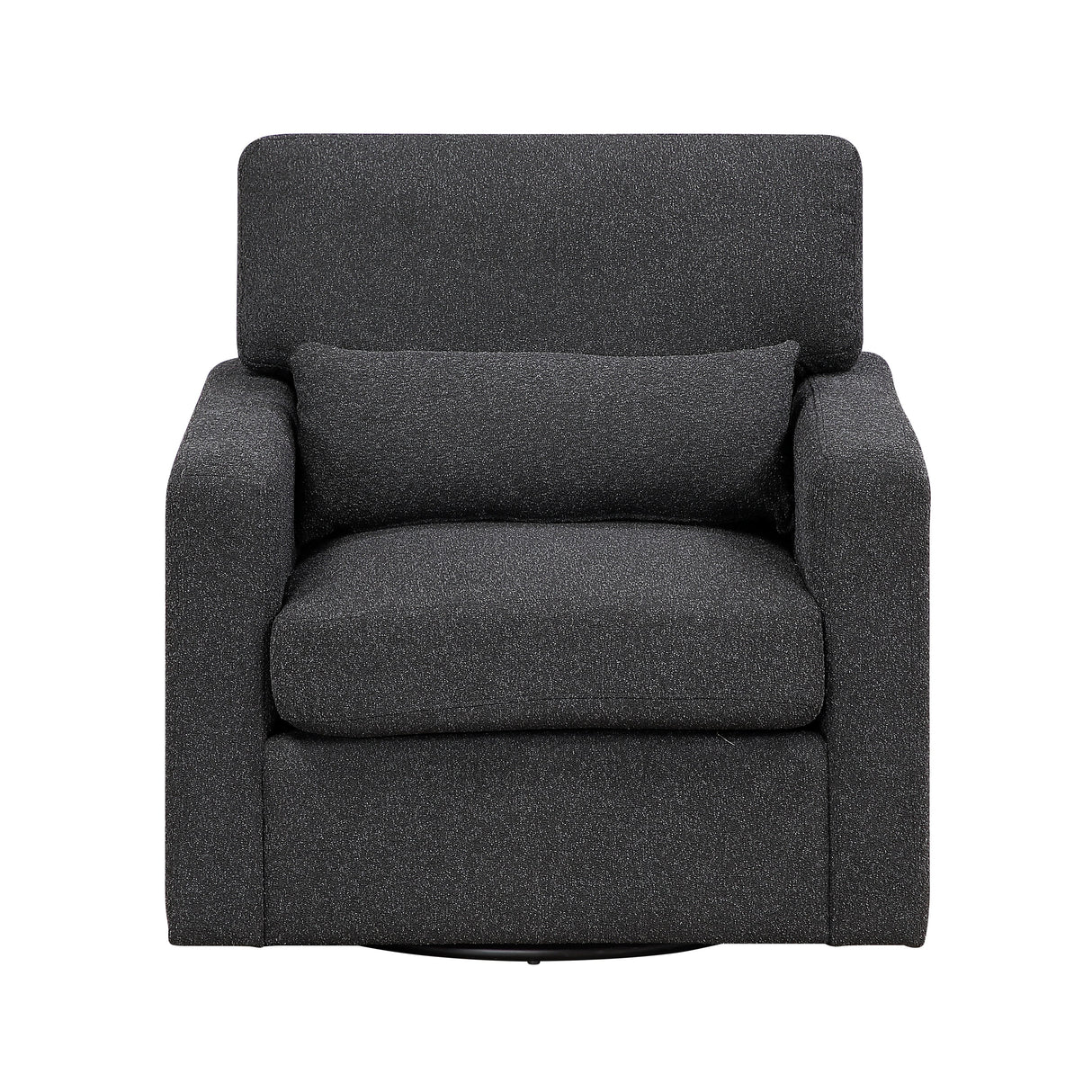 Pompano Black Boucle 2-Piece Sectional with Right Chaise and Pull-out Bed by Homelegance at Eve Furniture