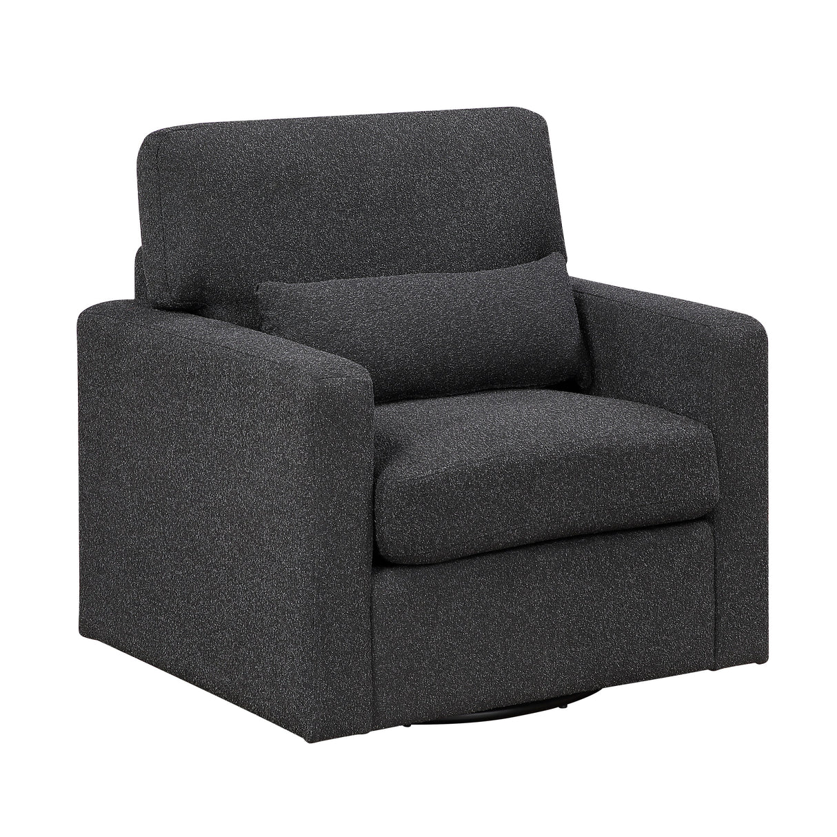Pompano Black Boucle 2-Piece Sectional with Right Chaise and Pull-out Bed by Homelegance at Eve Furniture