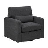 Pompano Black Boucle 2-Piece Sectional with Right Chaise and Pull-out Bed by Homelegance at Eve Furniture