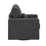 Pompano Black Boucle 2-Piece Sectional with Right Chaise and Pull-out Bed by Homelegance at Eve Furniture