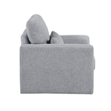 Pompano Gray Swivel Chair by Homelegance at Eve Furniture
