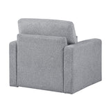 Pompano Gray Swivel Chair by Homelegance at Eve Furniture