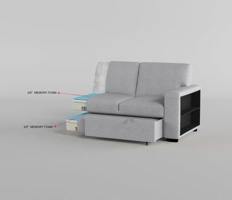Pompano Gray Swivel Chair by Homelegance at Eve Furniture