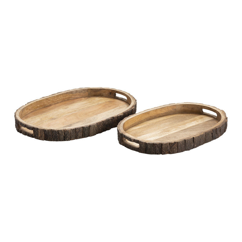 Ponderosa Brown Trays by Crestview at Eve Furniture