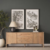Ponderosa Whisper by Mercana Studio Hand Embelished Framed Artwork Matted under Glass by Mercana at Eve Furniture