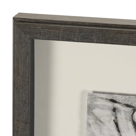 Ponderosa Whisper by Mercana Studio Hand Embelished Framed Artwork Matted under Glass by Mercana at Eve Furniture