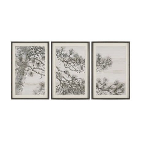 Ponderosa Whisper by Mercana Studio Hand Embelished Framed Artwork Matted under Glass by Mercana at Eve Furniture