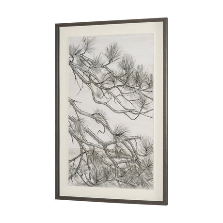 Ponderosa Whisper C by Mercana Studio Hand Embelished Framed Artwork Matted under Glass by Mercana at Eve Furniture