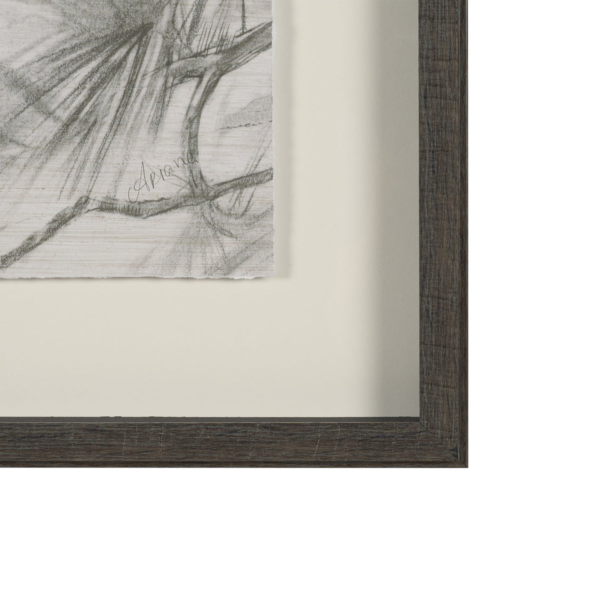 Ponderosa Whisper C by Mercana Studio Hand Embelished Framed Artwork Matted under Glass by Mercana at Eve Furniture