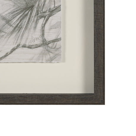 Ponderosa Whisper C by Mercana Studio Hand Embelished Framed Artwork Matted under Glass by Mercana at Eve Furniture