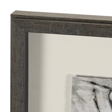 Ponderosa Whisper C by Mercana Studio Hand Embelished Framed Artwork Matted under Glass by Mercana at Eve Furniture