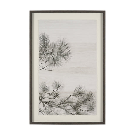 Ponderosa Whisper R by Mercana Studio Hand Embelished Framed Artwork Matted under Glass by Mercana at Eve Furniture