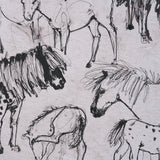 Pony Sketches I by Mercana Studio Hand-Embellished Framed Artwork Matted under Glass by Mercana at Eve Furniture